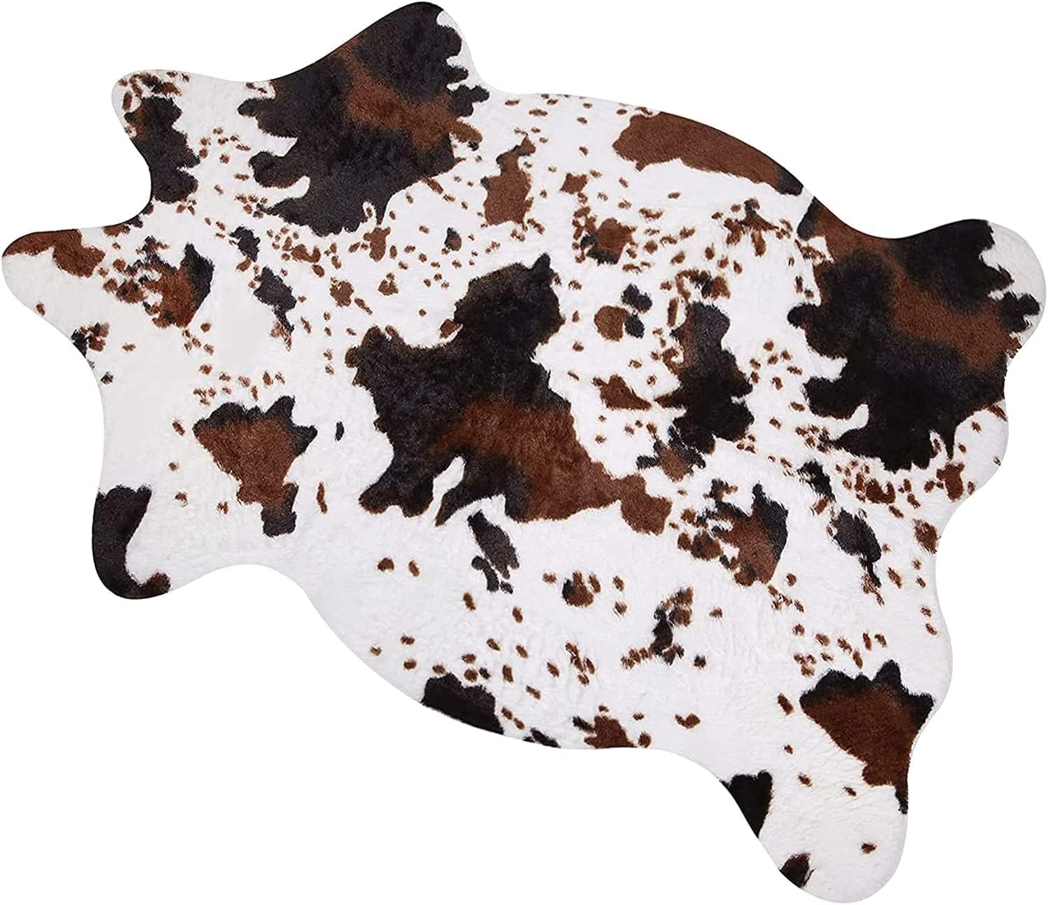 MACEVIA Cow Print Rug for Living Room and Bedroom Decor