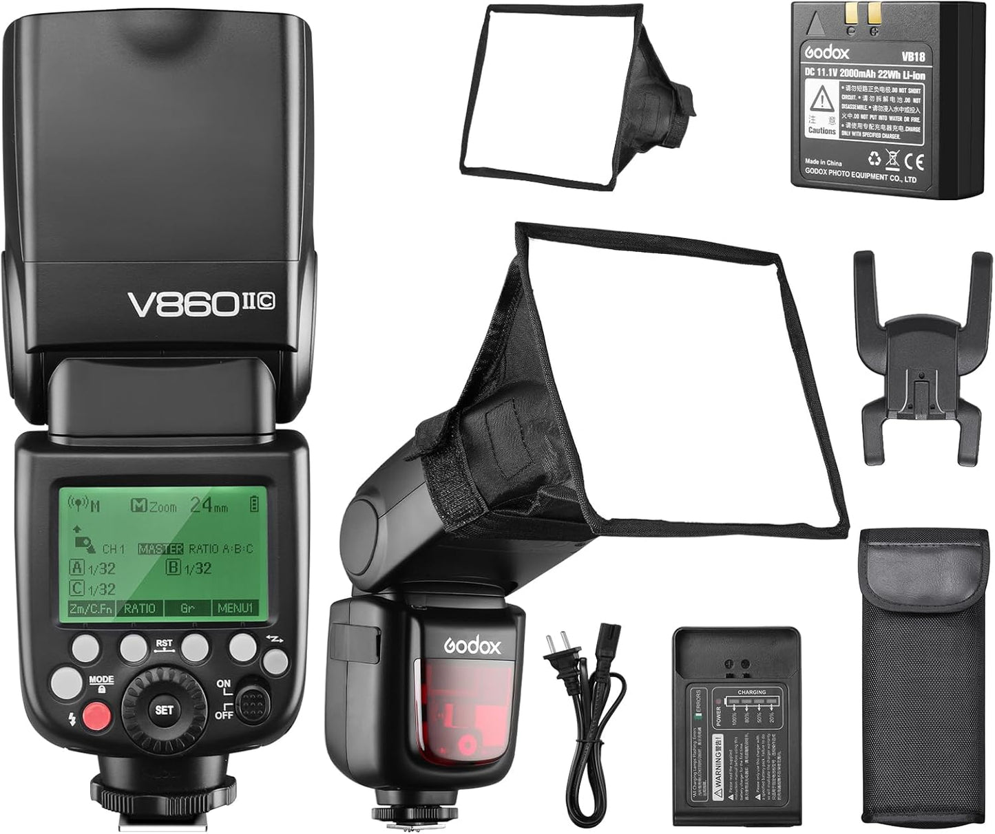 Godox V860II-C TTL Flash for Canon with High-Speed Sync Features