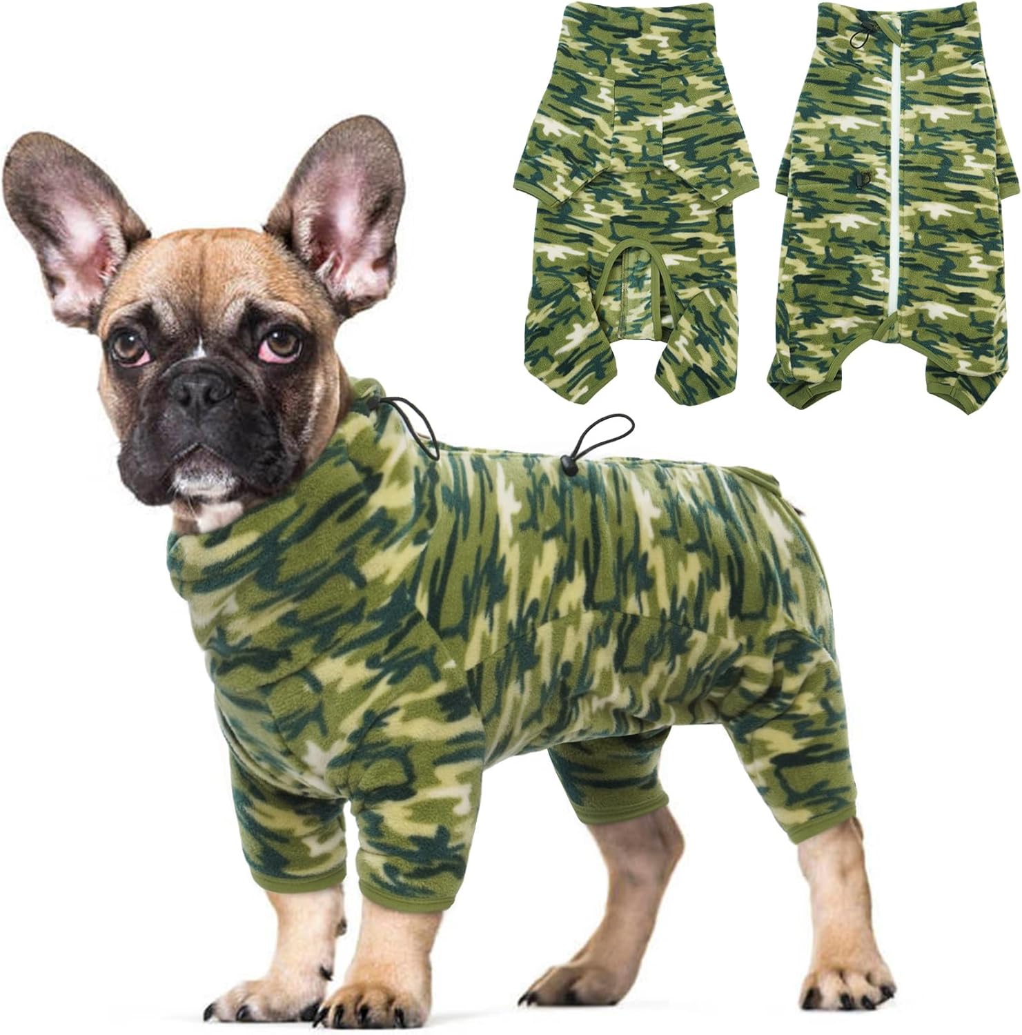 ROZKITCH Dog Winter Coat Soft Fleece Pullover Pajamas for Pets
