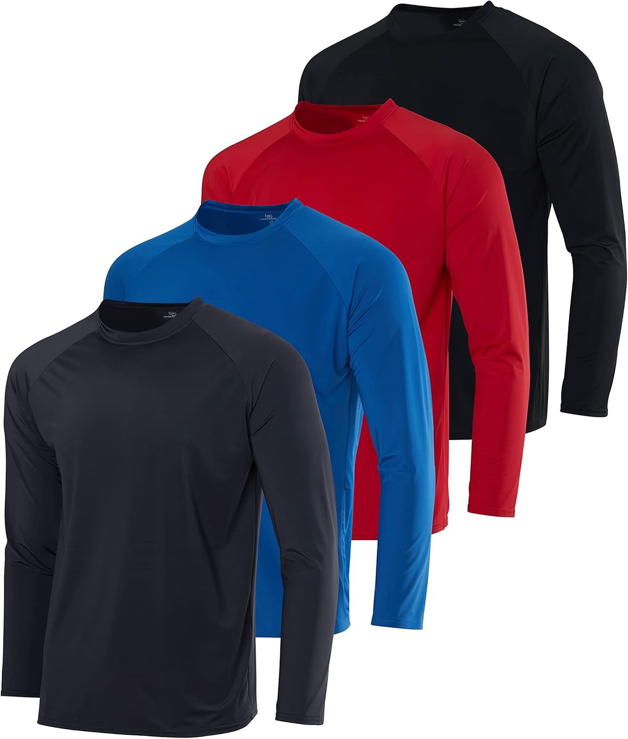Real Essentials Long Sleeve Rash Guard Shirts for Men UPF 50
