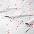 Twin Christmas Candy Canes Sheet Set - Cozy Holiday Bedding