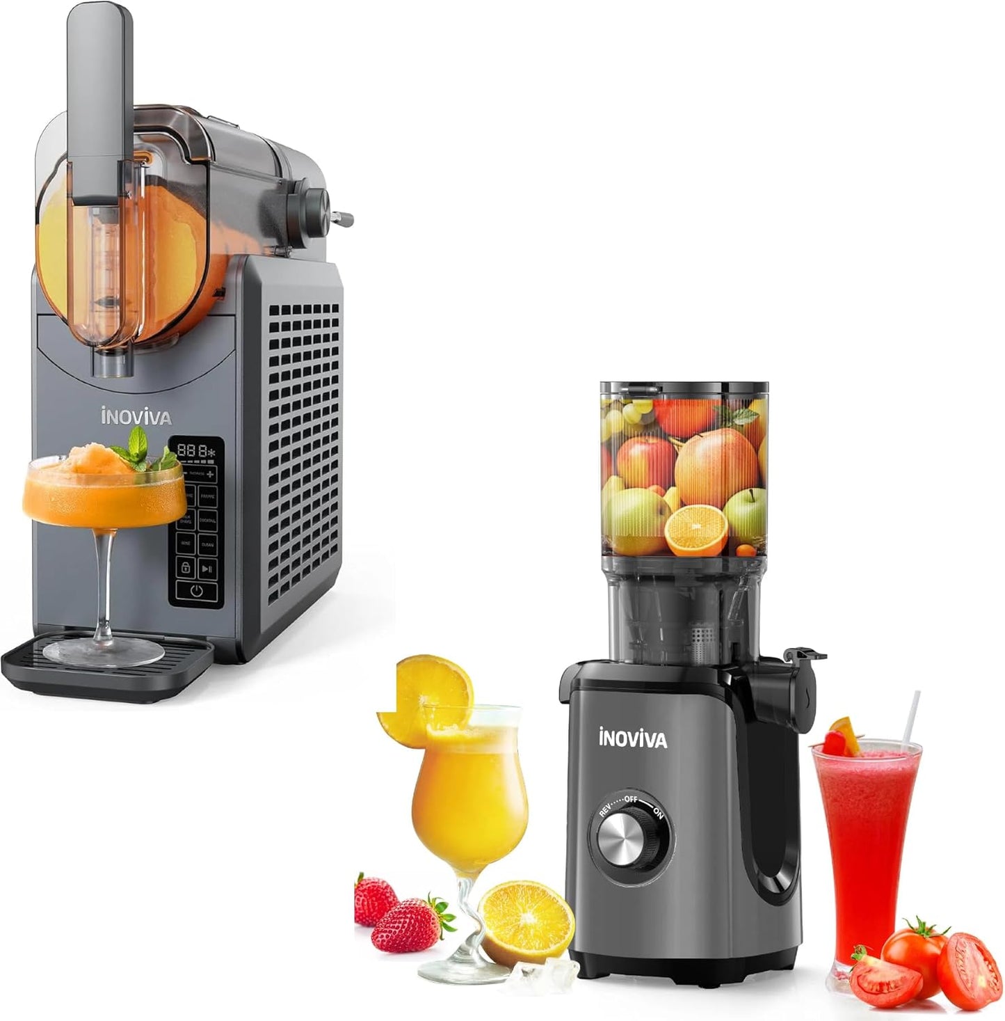 Inoviva Slushie Machine Bundle: High Juice Yield