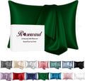 Green Silk Pillow Case 22 Momme Mulberry Silk - Anti Wrinkle Sleep