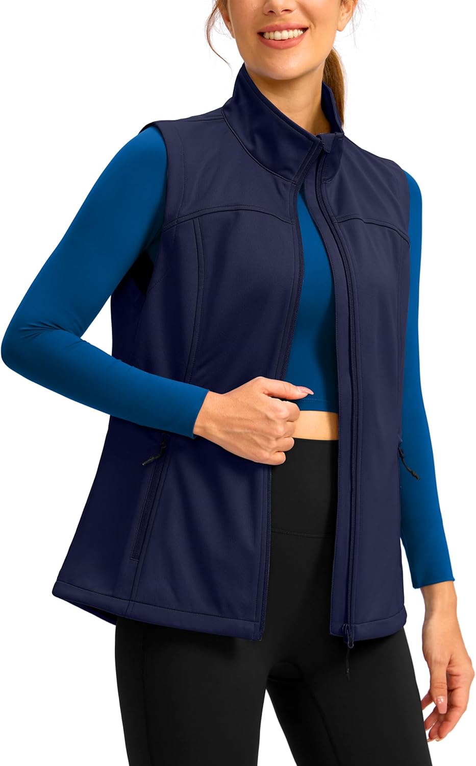 Soothfeel Women's Lightweight Softshell Vest for Outdoor Activities