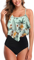 Women's Ruffled Tankini Swimsuit Set for Tummy Control and Style