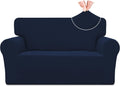 Easy-Going Stretch Jacquard Loveseat Couch Cover - Soft, Protective