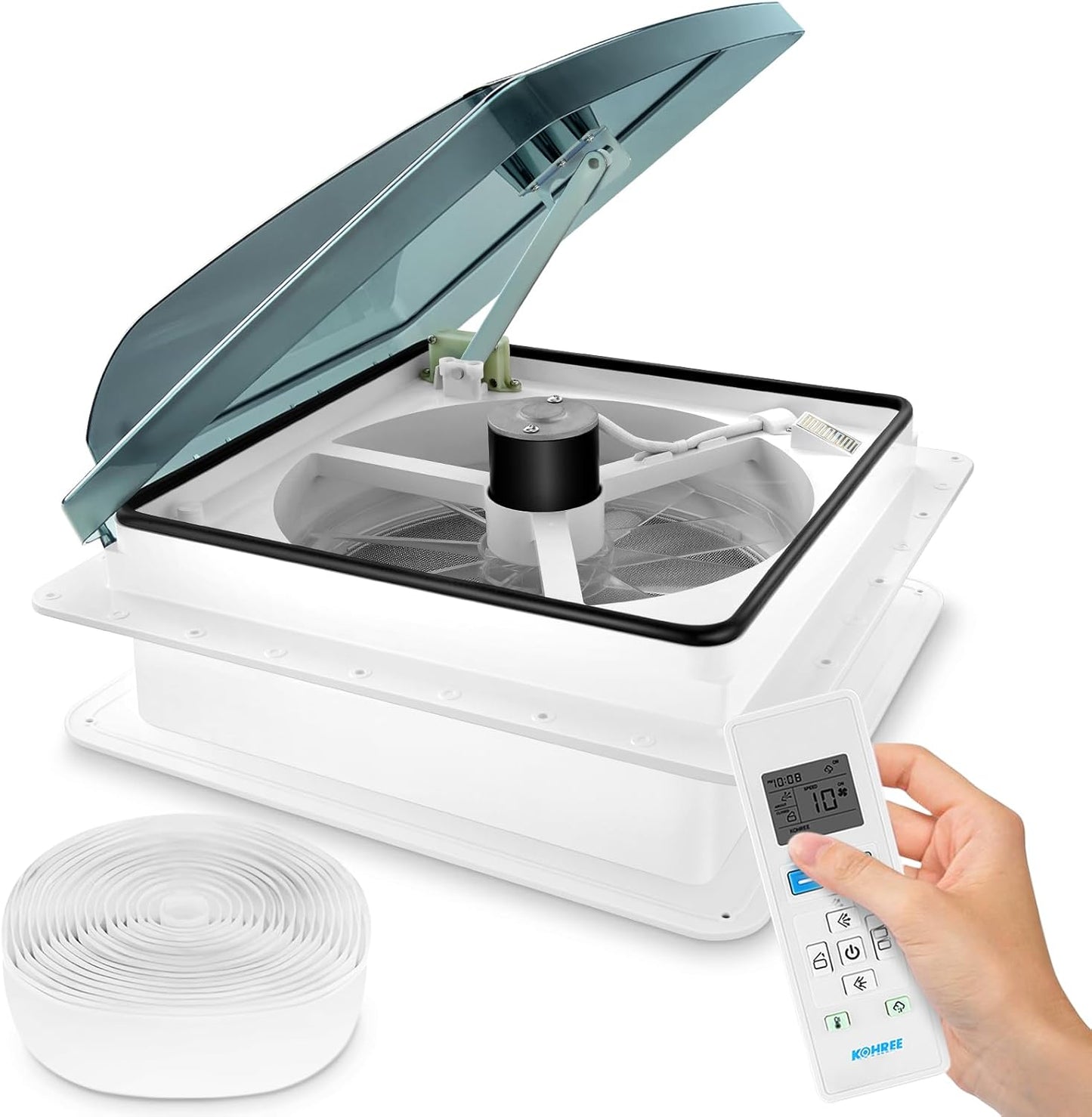 Kohree 14in RV Vent Fan: Super Quiet & Efficient Cooling