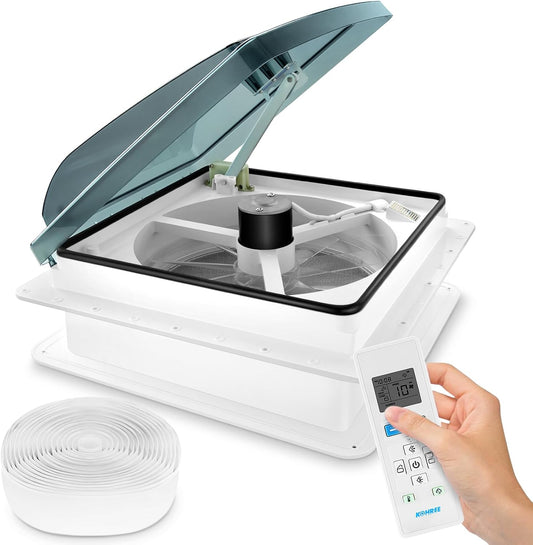 Kohree 14in RV Vent Fan: Super Quiet & Efficient Cooling