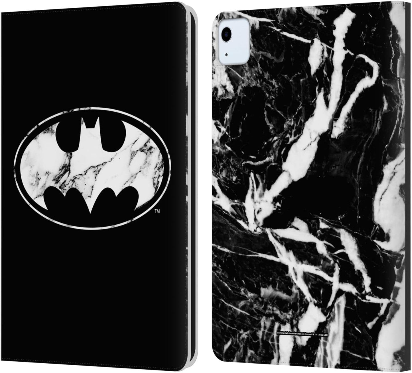 Batman DC Comics Marble Logos Leather Wallet Case for iPad Air