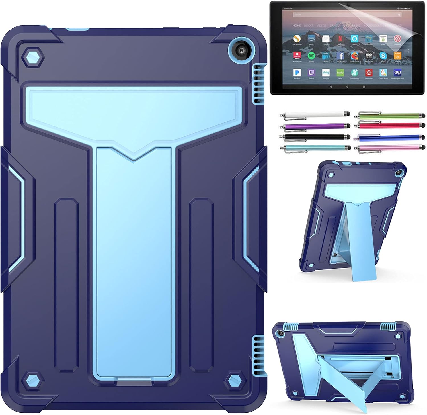 Epicgadget Heavy Duty Shockproof Case for Fire HD 10 Plus