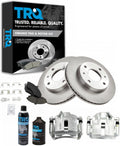 Front Brake Pad & Rotor Kit with Calipers - Direct Fit for Elantra