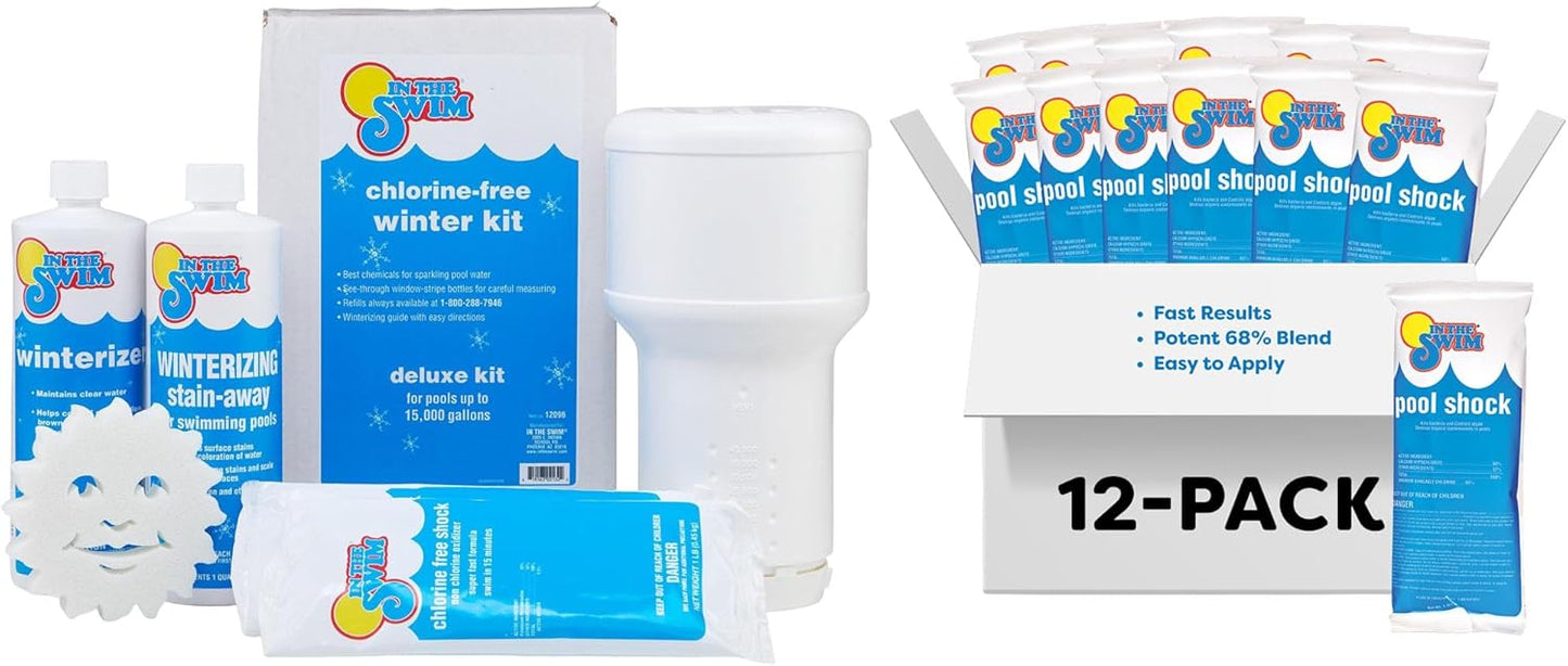 Deluxe Pool Closing Kit and Shock Bundle for Winter Protection