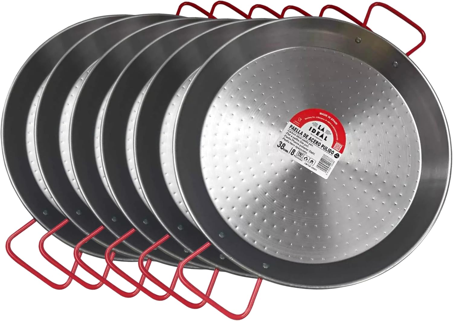 Garcima 15-Inch Carbon Steel Paella Pan for Authentic Cooking