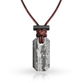 Viking Spark Whetstone Sharpener & Fire Starter Necklace - Wearable