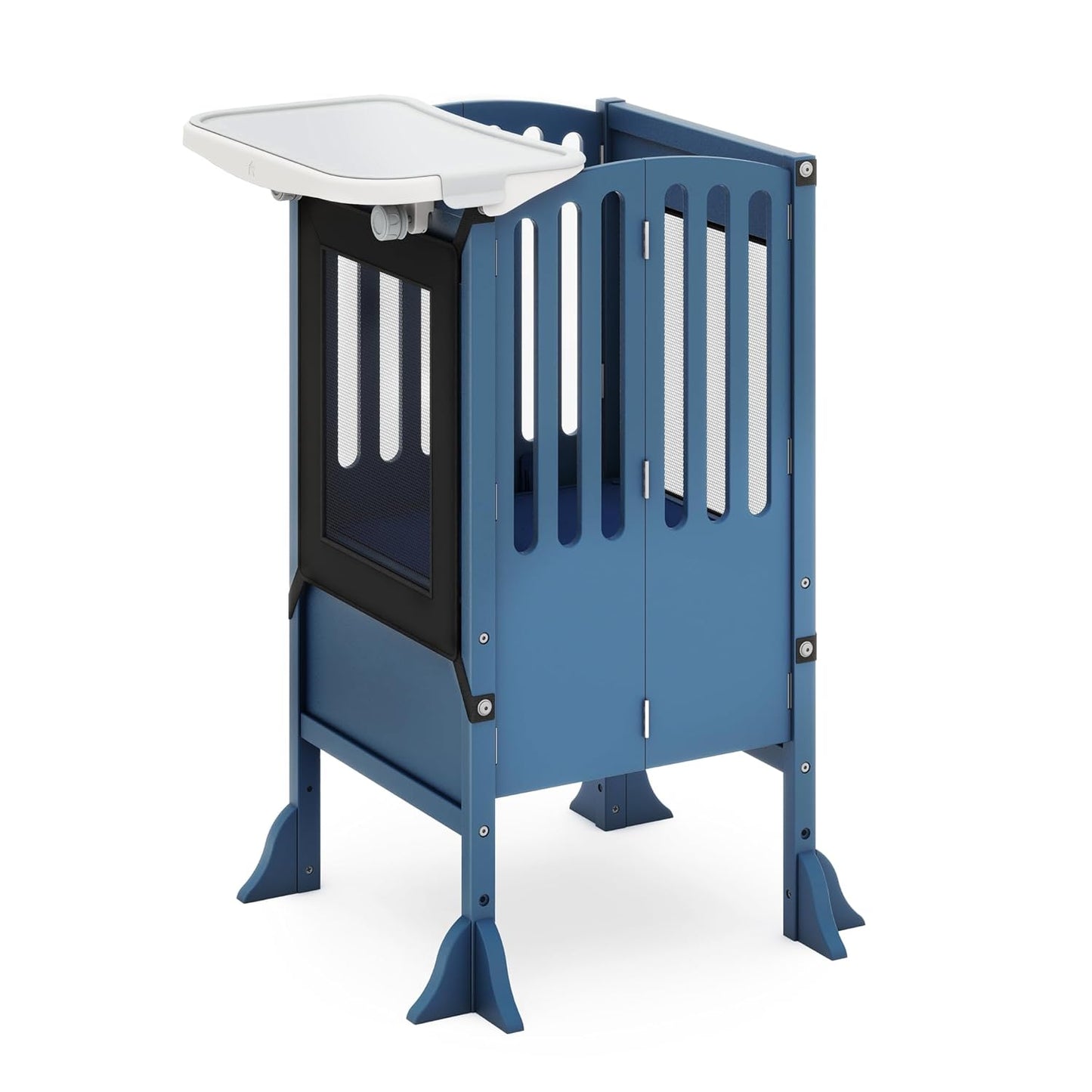 Guidecraft Kitchen Helper Toddler Tower and Play Tray Bundle