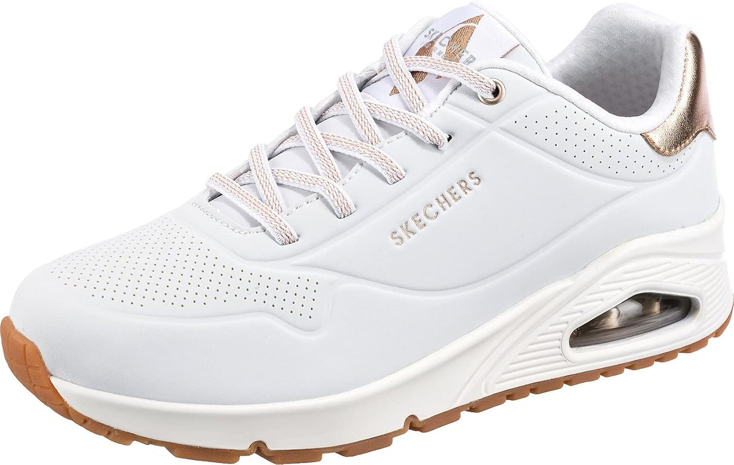 Skechers Women's Uno-Shimmer Away Wedge Slip-on Fashion Sneakers