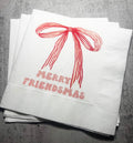 Festive Funny Friendsmas Cocktail Napkins Set