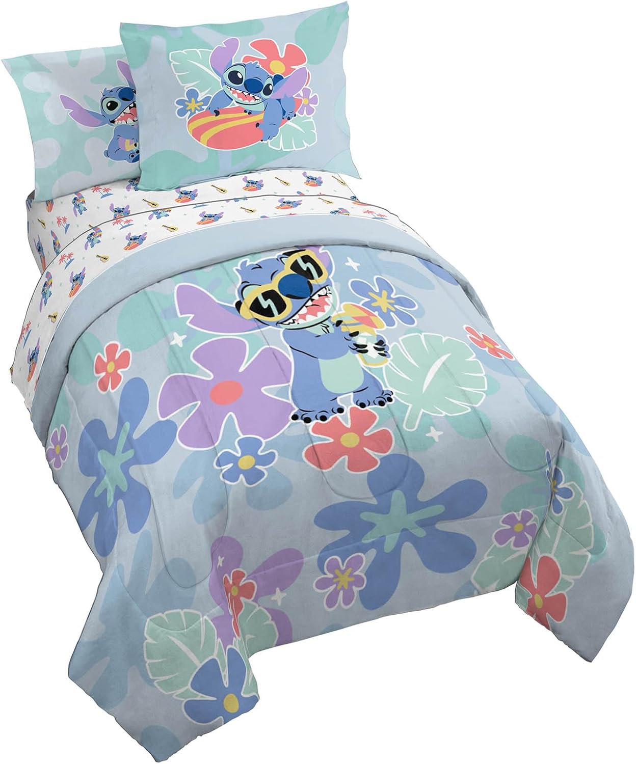Lilo and Stitch Full Size Comforter Set - 7 Piece Bedding