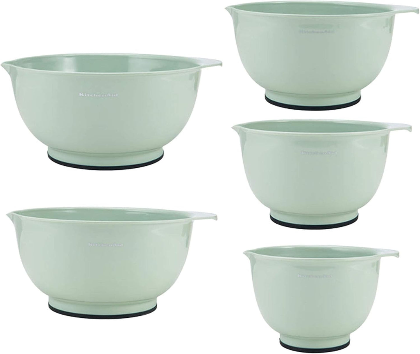KitchenAid Classic Mixing Bowls Set of 5 in Pistachio Color