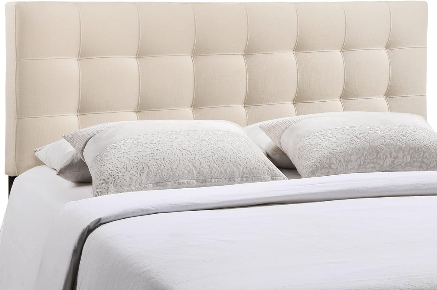 Modway Lily Tufted Linen Fabric Upholstered Queen Headboard