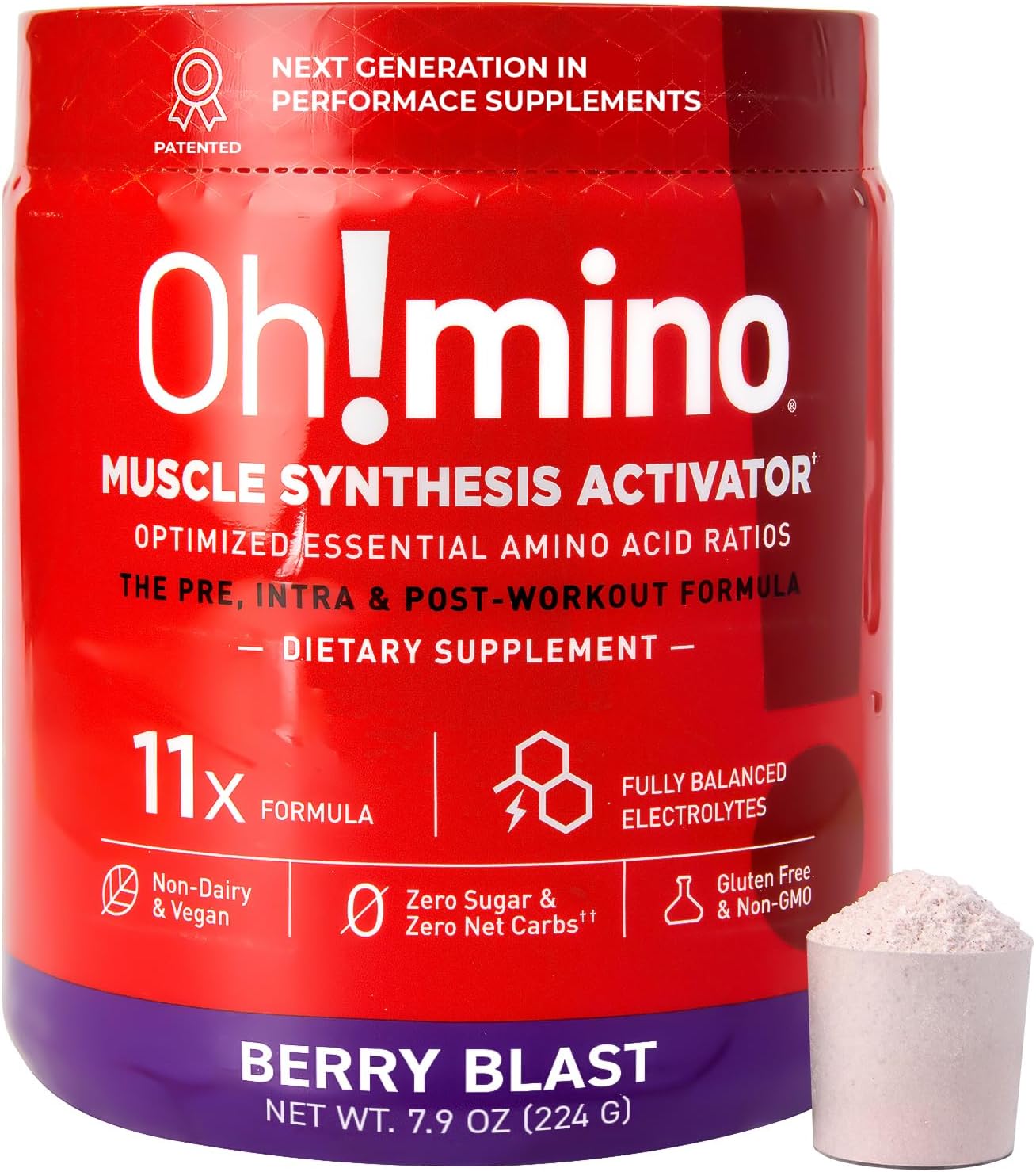 Oh!mino Essential Amino Acids Supplement for Muscle Recovery