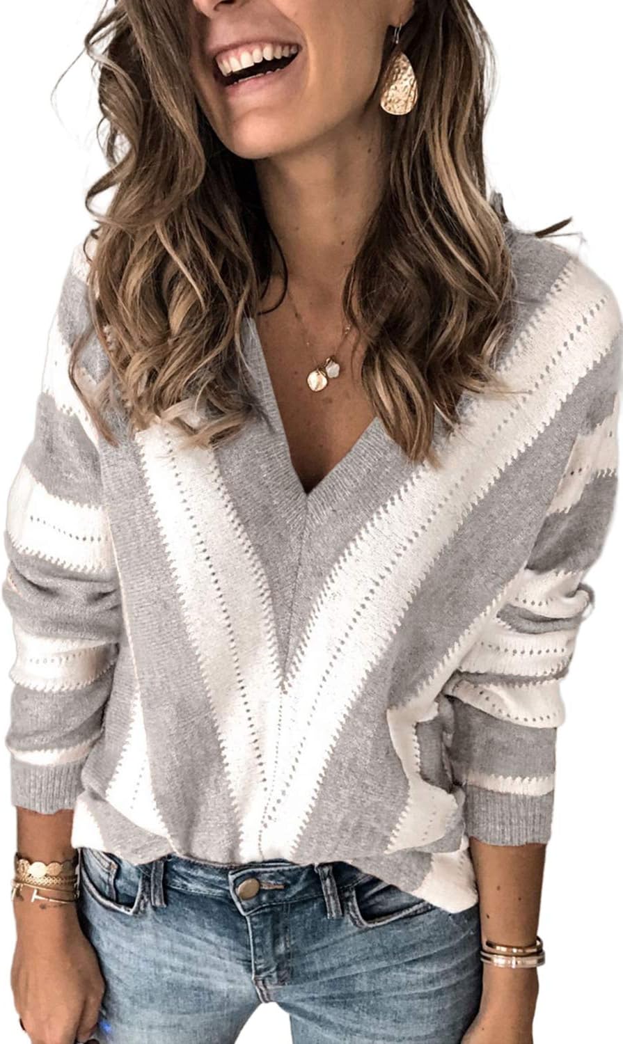 Womens Casual Sweater Pullover for Cozy Winter Style