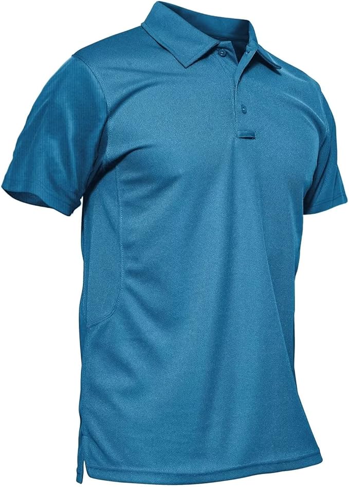 MAGCOMSEN Men's Quick Dry Tactical Polo Shirt for Active Wear