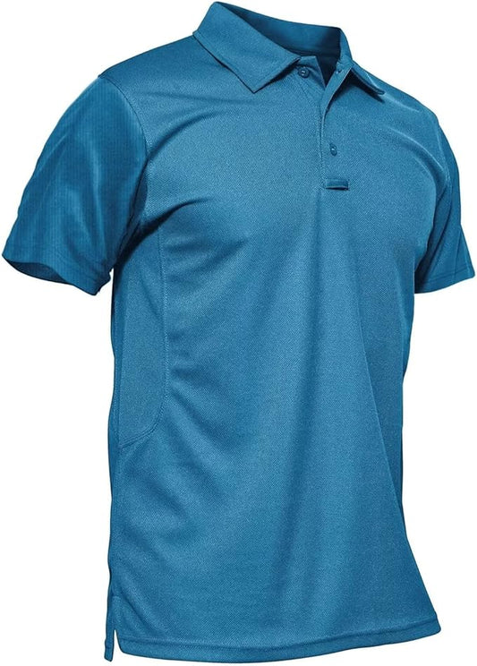 MAGCOMSEN Men's Quick Dry Tactical Polo Shirt for Active Wear