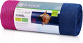 Gaiam Grippy Non Slip Yoga Mat Towel - Fast Drying Hot Yoga Towel
