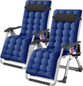 Zero Gravity Chair Heavy Duty Lawn Recliner - 440 lb Capacity
