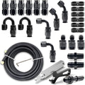 6AN PTFE Fuel Line Kit 26ft AN6 Hose with Fittings - Durable EFI Line