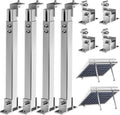 Adjustable Solar Panel Tilt Mount Brackets - Easy Install Roof/Boat