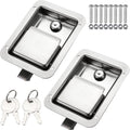 Truck Tool Box Lock Replacement Kit Paddle Latch - Stainless Steel
