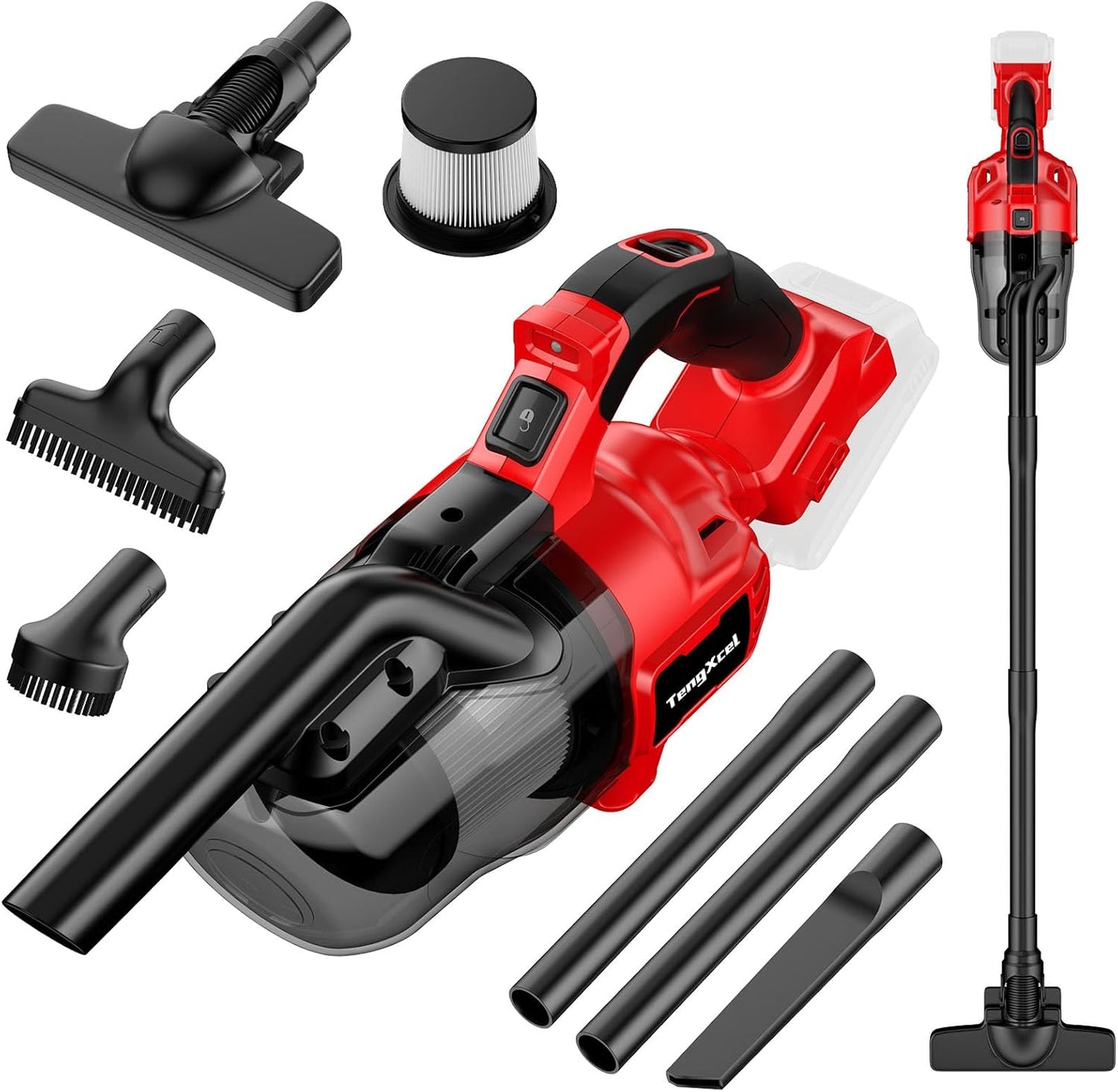 Cordless Vacuum Cleaner for Milwaukee 18V Battery, Portable & Powerful