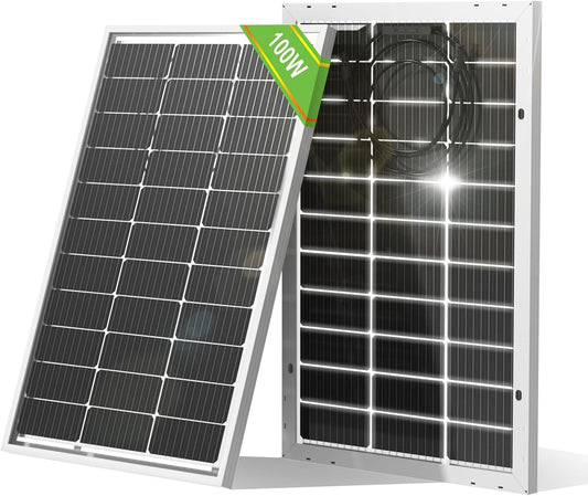 Bifacial 100 Watt 12 Volt Solar Panel for Off-Grid Applications