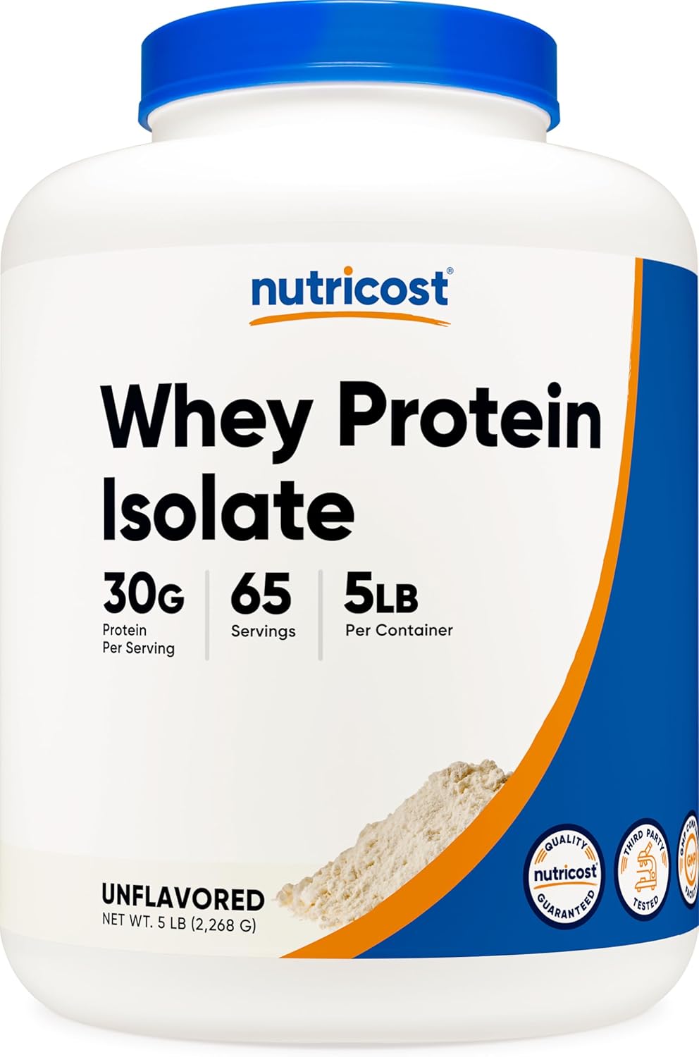 Nutricost Whey Protein Isolate Powder - Unflavored 5LBS Review