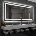 LED Bathroom Mirror 60 in x36 in with Front and Backlight - Dimmable