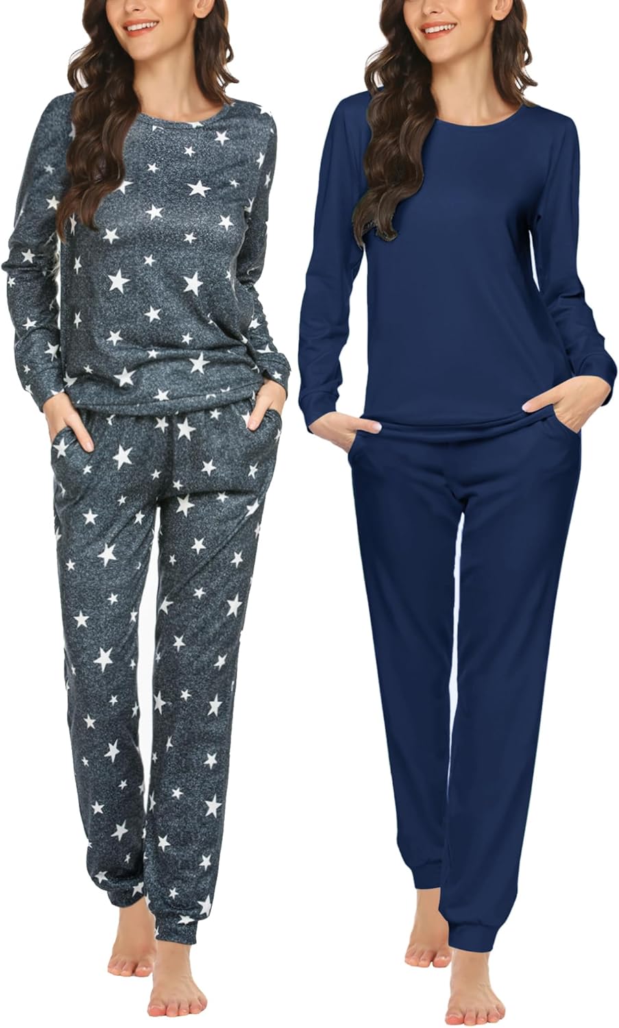 Ekouaer 2 Pack Women's Pajama Set for Ultimate Comfort