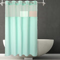 River Dream Water Glass Fabric Shower Curtain Set - Waffle Weave Liner