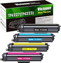 VICTONER Compatible TN227 Toner Cartridge Replacement 4-Pack - High