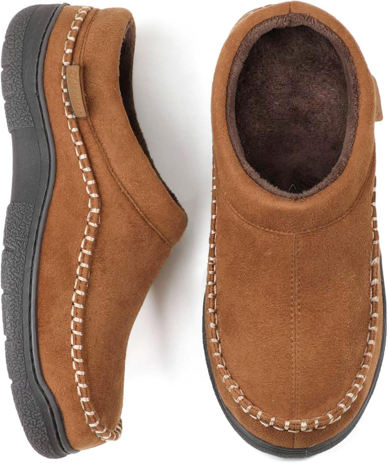 Zigzagger Men's Slip On Moccasin Slippers for All Seasons