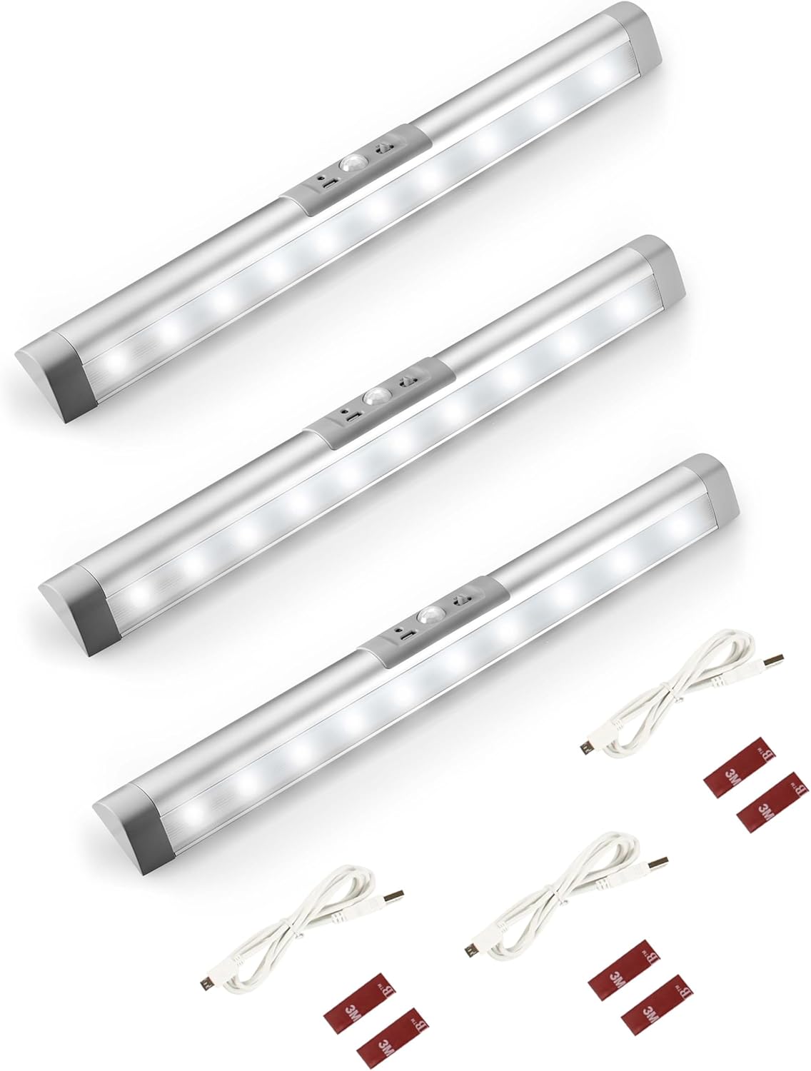 Joyzy 3 Pack Motion Sensor Closet Lights for Easy Lighting