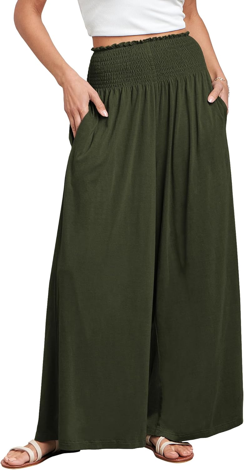 Chic Women Palazzo Pants for Summer Boho Style and Comfort