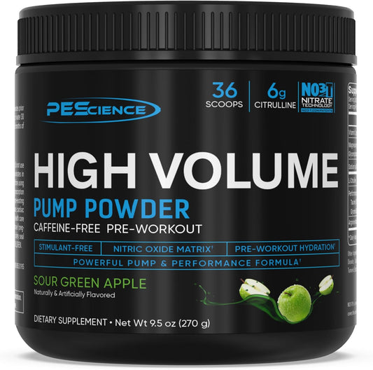 PEScience High Volume Stim-Free Pre Workout for Intense Pumps