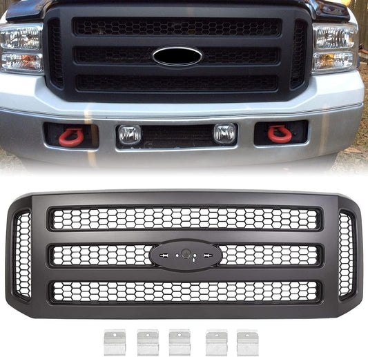 HECASA Front Grille for 2005-2007 Ford F250 F350 F450 F550