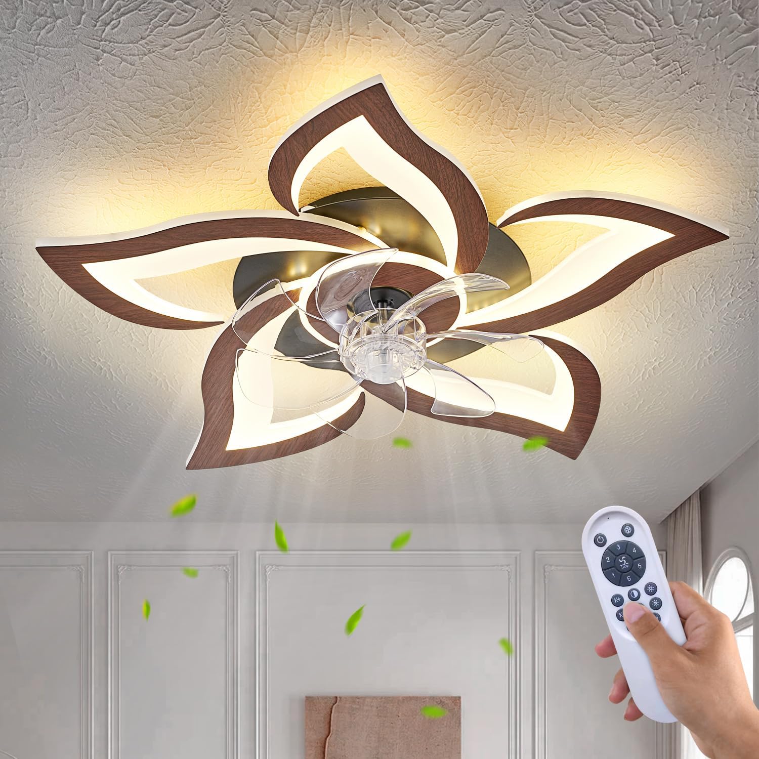 Ceiling Fan with Lights Remote Control for Modern Home Use