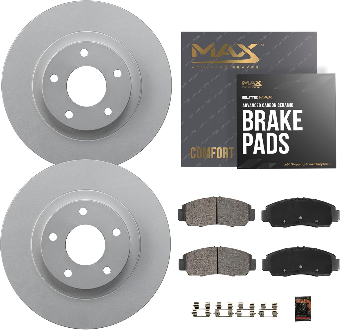 Max Advanced Brakes Front Brake Kit for Nissan Rogue Sport 2008-2020