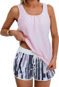 Tankini Swimsuit for Women Modest Two Piece Bathing Suit with Boy Sets