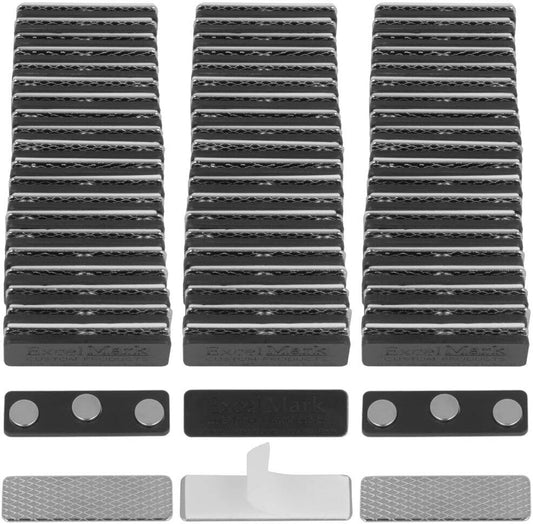 ExcelMark 60 Magnetic Name Badge Holders with Strong Magnets