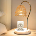 Candle Warmer Lamp with Timer & Dimmer - Elegant Marble Night Light